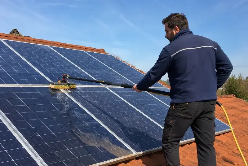 Nettoyage et entretien de panneaux solaires à Rivel